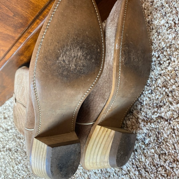 Wolverine Western Cowboy Boots Brown Suede Women’s Size 7.5 - Picture 6 of 7